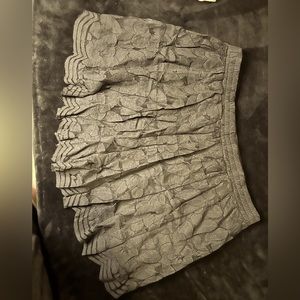 Black flowy floral shorts